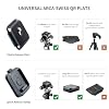 PGYTECH Quick Release Plate +Adapter w/Arcac-Swiss Interface Camera Quick Release Plate Mount for Sony/Nikon/Fuji/DJI Quick Setup Mount w/ 1/4 to 3/8 Screw Thread Gimbles Sliders Tripods Adapter