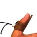 QEES Archery Thumb Ring Finger Protector Guard Leather Gear Tab Handmade for Hunting Reurve Takedown Bow BZ02