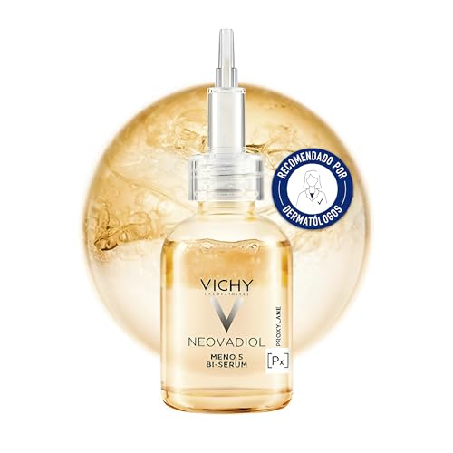 Vichy Bi-Sérum, Uso Pre y Post-Menopausia, Activa los Mecanismos Antiedad de la Piel, Reduce Arrugas y Corrige Manchas, Aumenta la Luminosidad, Neovadiol Meno 5, 30Ml