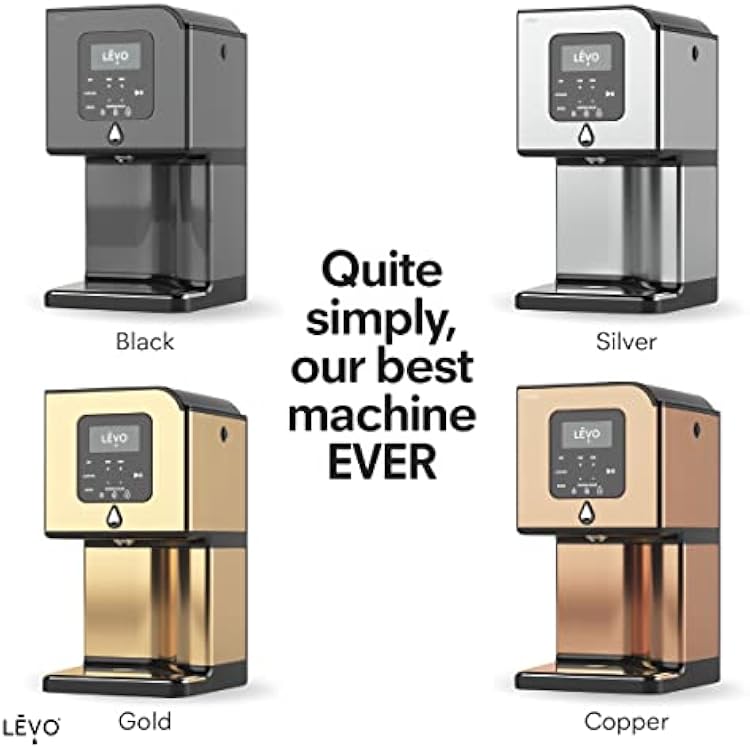 LEVO Lux - Premium Herbal Oil Infusion Machine - Botanical Extractor - Herb Dryer, Decarboxylator, Oil Infuser - Gourmet Edible Infusion Maker - For Infused Gummies, Brownies & More - Copper