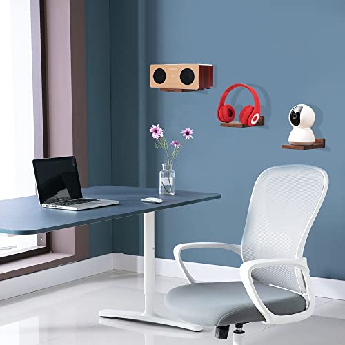 Niubest Small Floating Shelf,5X5 Inch Dark Walnut,Set Of 3 Small Wall Shelves For Bedroom Living Room Bathroom Kitchen Decor #TOP1