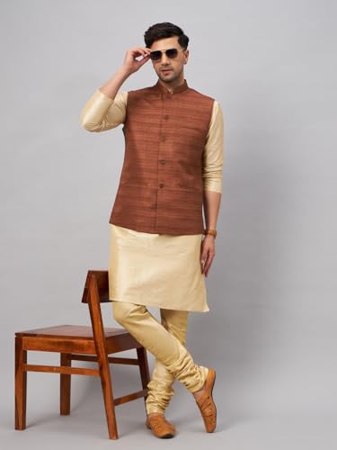 Image of VM Men's Jacket, Kurta and Pyjama Set