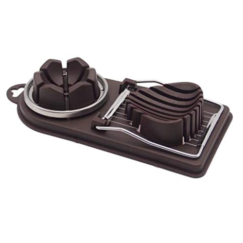 gazechimp 2 Em 1 Ovo Cozido Slicer Chopper Ginger Cortador Salada Cozinha - Café