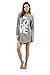 Casual Nights Women's "Love" Dorm Sleep Shirt - Grey