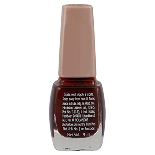 Image of Lakme True Wear Nail Color, Glossy Finish, Reds & Maroons 403, 9 Ml