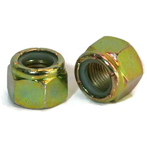 Nylon Lock Nuts Yellow Zinc Grade C - 5/8