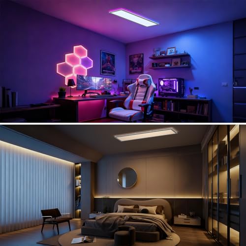 Plafonnier LED dimmable avec télécommande pour ajuster l'ambiance de la chambre - 6