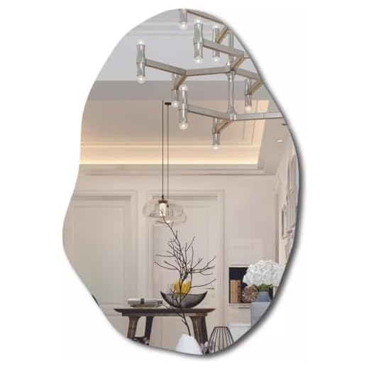 Espelho Orgânico 90x60 Decorativo De Banheiro Quarto Sala (Suporte)