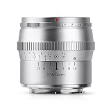 TTArtisan 50mm F1.2 Eマウント 単焦点レンズ APS-C (国内正規品・メーカー2年保証付) ソニーE互換品 マニュアルフォーカス ミラーレスカメラ用 大口径 明るいレンズ 小型 軽量 夜景/ポートレート撮影 シルバー 銘匠光学