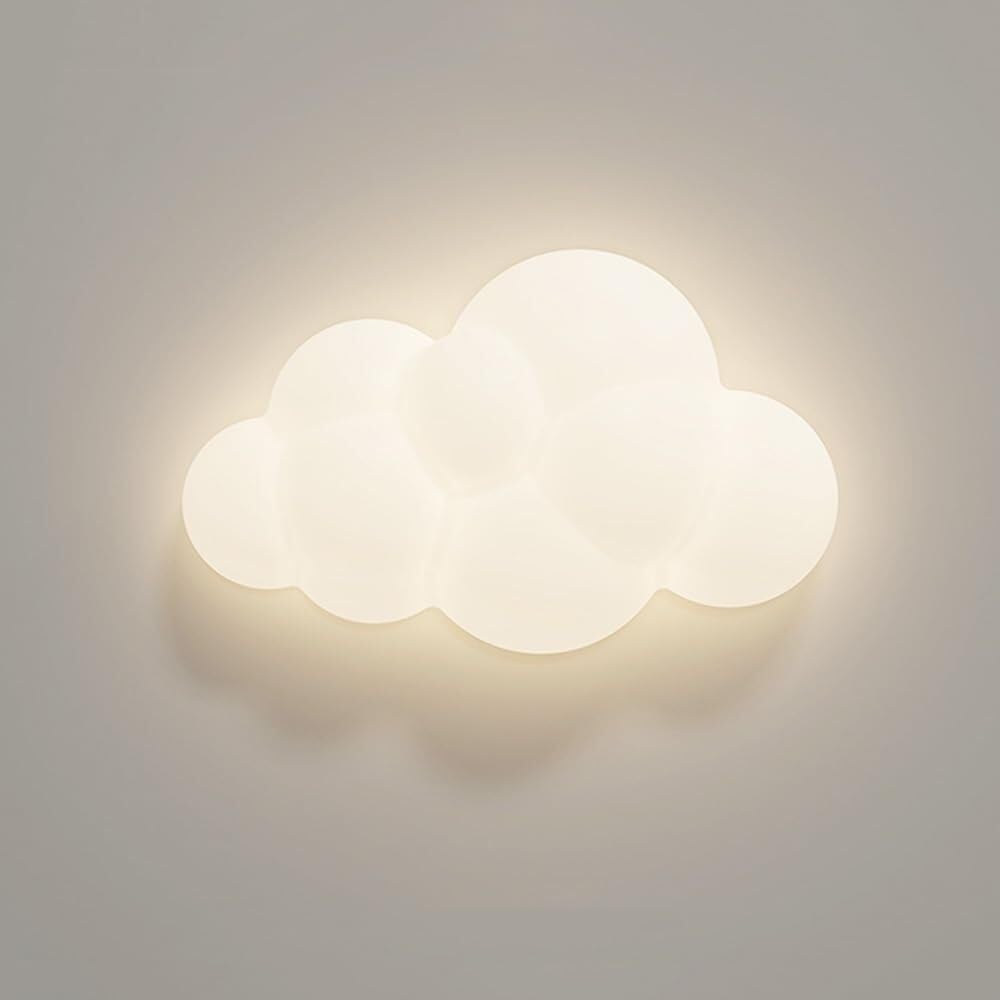 LED Nordic Cloud Ceiling Light Acrylic Kids Flush Mount Ceiling Lamps Cute Star Modern Ceiling Light Milk White Ceiling Lights for Kitchen Living Room Dining Table Bedroom Study Room