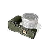 Daconovo ポータブルカメラ保護ケース レトロスタイル カメラケースホルダー キャリーバッグ 開口部底部デザイン For Sony ZVE10 カメラ用交換品