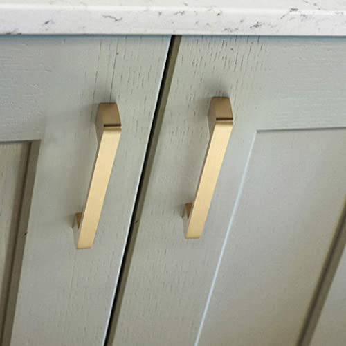 WYNWJ Zieht Griffe Griff, 1 Stück Massiver Kupfer Möbelgriff Schrank Zieht Schubladenschrank Schrank Knöpfe 100% Reines Kupfer Glod/145Mm-Hole Distance 128Mm - Image 8