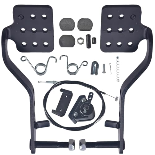 Image of Upgrade 56" Brake Cable and Brake Throttle Pedals Return Springs Brake pads fit for Predator 212cc 196cc 6.5Hp for honda GX160 Manco 9598 9597 for Airheart MB-1 ASW Yerf-Dog Go Kart(black)