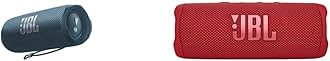 JBL Flip 6 Portable Bluetooth Speaker Bundle - Blue & Red, IPX7 Waterproof, 12 Hours Playtime