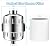 Aettechgd Shower Filter, 25 Stage Shower Head Filter for Hard Water, Latest Advanced Shower Head Filters, with 3 Filter Cartridges, for Removing Chemicals, Chlorine, Pesticides and More?Chrome?