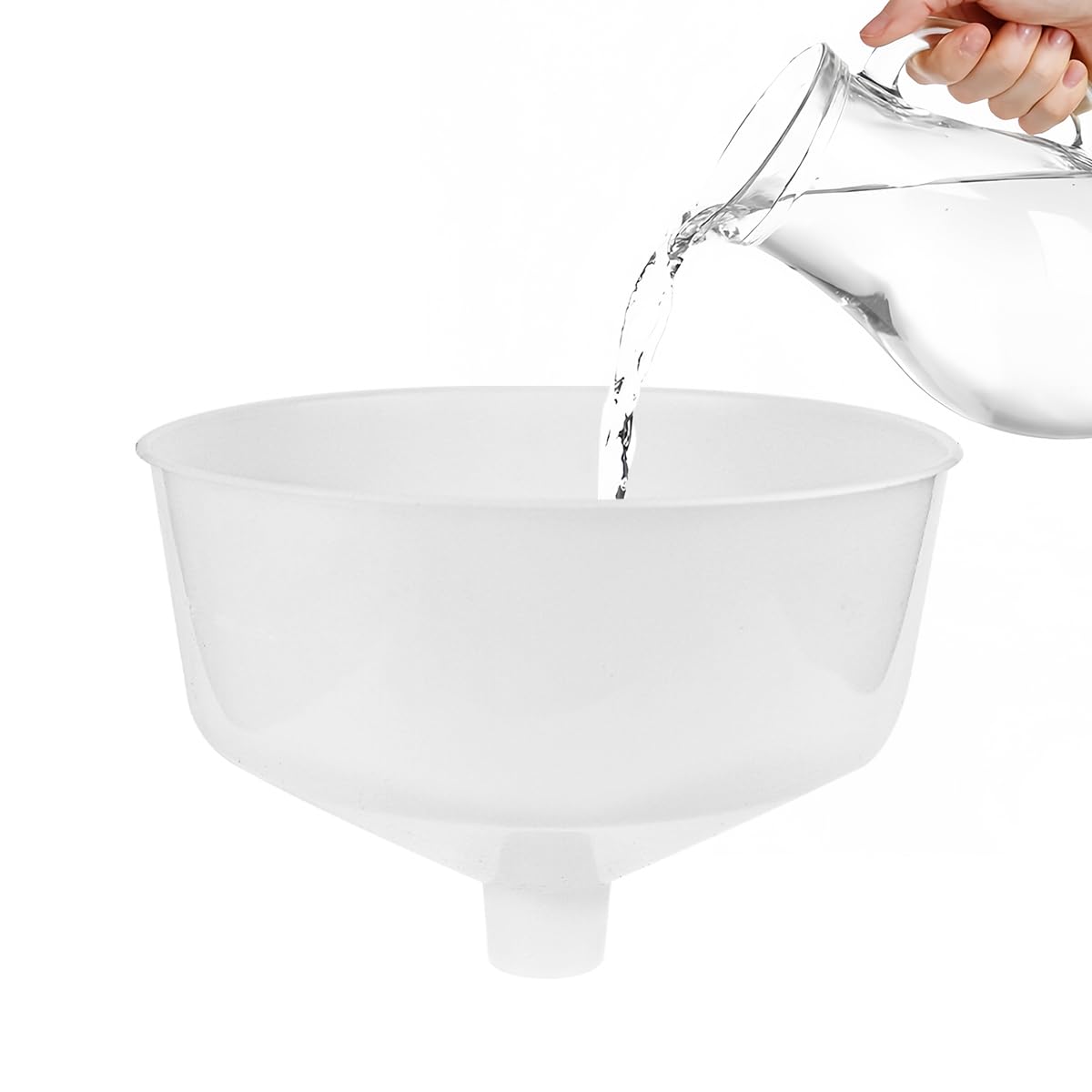 Imbuto di riempimento in plastica a bocca larga per inscatolamento olio resina filtro tazza (26,5 x 26,5 x 19,5 cm)