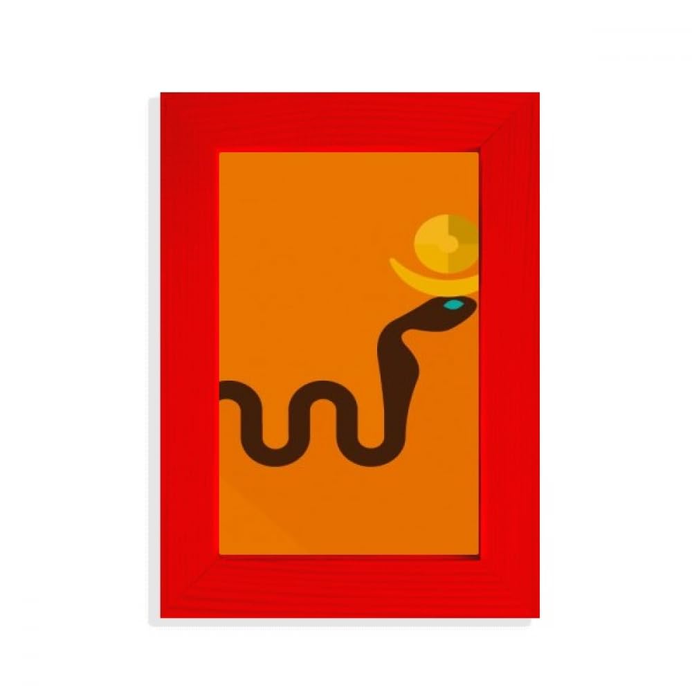Cadre photo rouge cobras Égypte antique idée cadeau originale