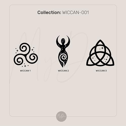 Collier Wiccan Gravé : pendentif rectangle minimaliste et raffiné