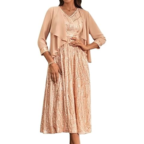 GRACE KARIN Elegant Sequin Dress Set Cover