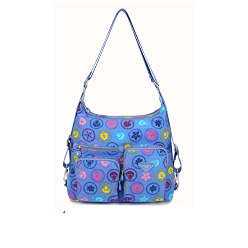 Sac à dos Oxford et nylon avec détails en cuir pour le loisir