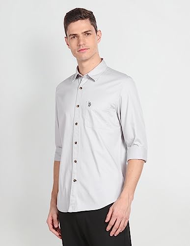 Image of U.S. Polo ASSN. Men's Cotton Slim Fit Shirt
