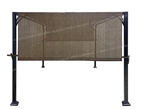 Alisun Universal Pergola Canopy Top For 8-Ft X 10-Ft Pergola Structure - Brown (Canopy Fabric Top Only, Size: 196-Inch X 88-Inch) (Polyethylene (Pe), Brown) #TOP2