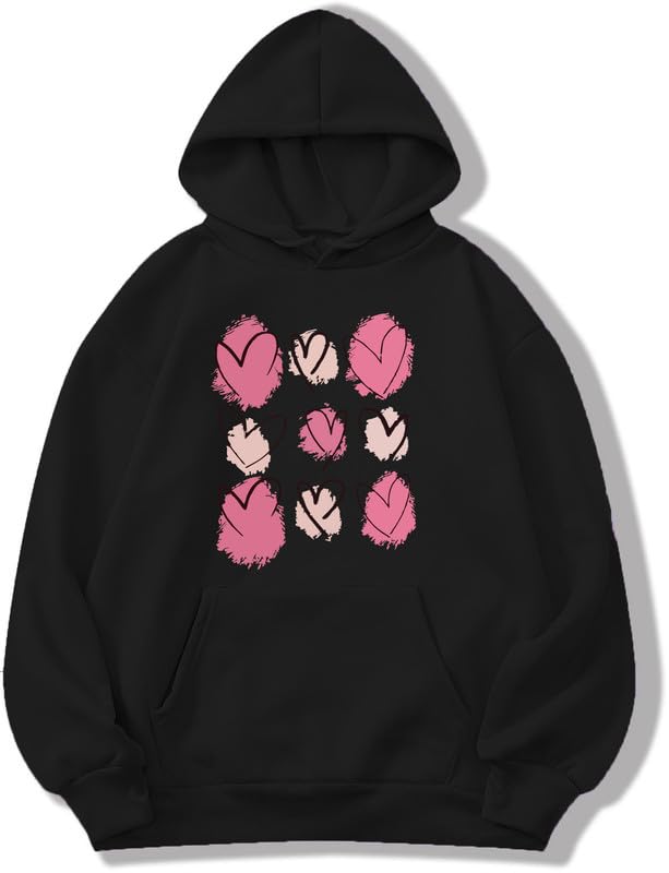 Buy ABSOLUTE DEFENSE Heart Hoodie Women Girl Causal Stylish Latest