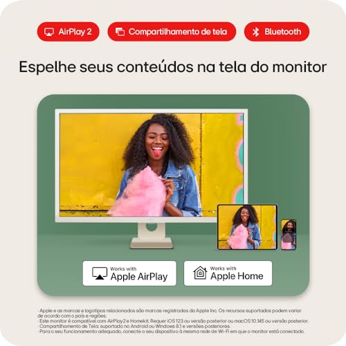 Monitor LG MyView Smart - Tela IPS de 32”, FHD, WebOS, ThinQ Home, Air Play 2, Screen Share, Bluetoo