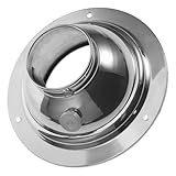 NOLITOY Hotte Extraction Ronde Acier Inoxydable Réglable Sortie de Ventilation Murale Résistante Corrosion Gestion Précise Du Flux Air pour Cuisine Salle de Bain et Bureau
