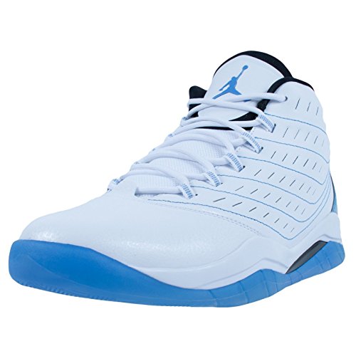 Nike Jordan Mens Jordan Velocity White/Legend Blue/Black Basketball Shoe 11.5 Men US