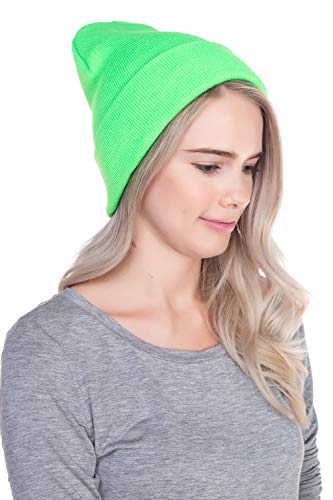 Image of Top Level Beanie Men Women - Unisex Cuffed Plain Skull Knit Hat Cap