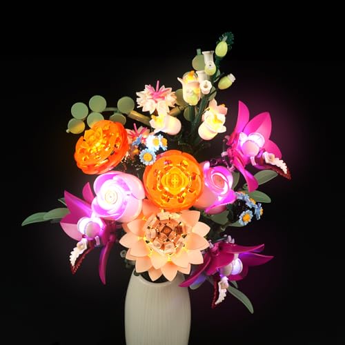LIGHTAILING Juego de Luces para Lego-10342 Ramo de Flores Fantasía en Rosa - Kit de iluminación LED Compatible con el Modelo de Bloques de construcción Lego - Modelo No Incluido