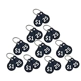 CartKeys – 4-Pack Reusable Shopping Cart Token Keychains – Fits $1 and 25¢ Carts