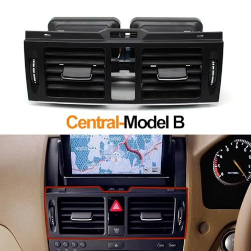 Grille de ventilation Mercedes Classe C W204 2007-2011 aérateur console centrale RHD - 2