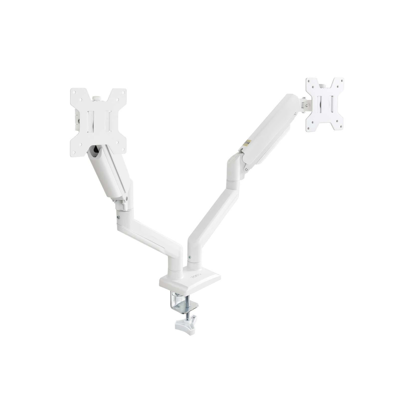 TOOQ DB1434TNR-W - Soporte de Mesa para Pantallas 13”-34”, Color Blanco, 2 Pantallas