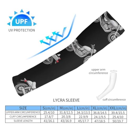 Men's UV Sun Protection Arm Sleeves Tattoo Cover Up Fashion Cooling Sleeves2