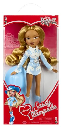 Bratz Sassy Stampede Yasmin - Muñeca de Moda Coleccionable - Cowgirl Estilo Western con Conjunto de Ropa y Accesorios