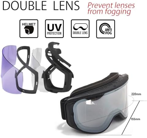 【新品TaoTech】スノーゴーグル コーティング アンチフォグ OTGベージュ 416F8fU9hmL._AC_.jpg