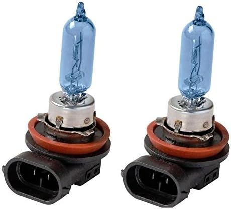 2x H9 Halogen 65W 12V High-Beam Headlight Replacement Car Bulbs White Blue Glass