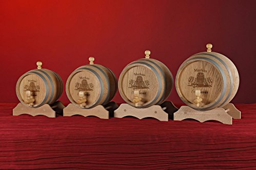 polar-effekt 2 Liter Holzfass Personalisiert mit Gravur - Originelles Eichen-Fass für Whisky oder Wein - Geschenkidee… – Bild 4