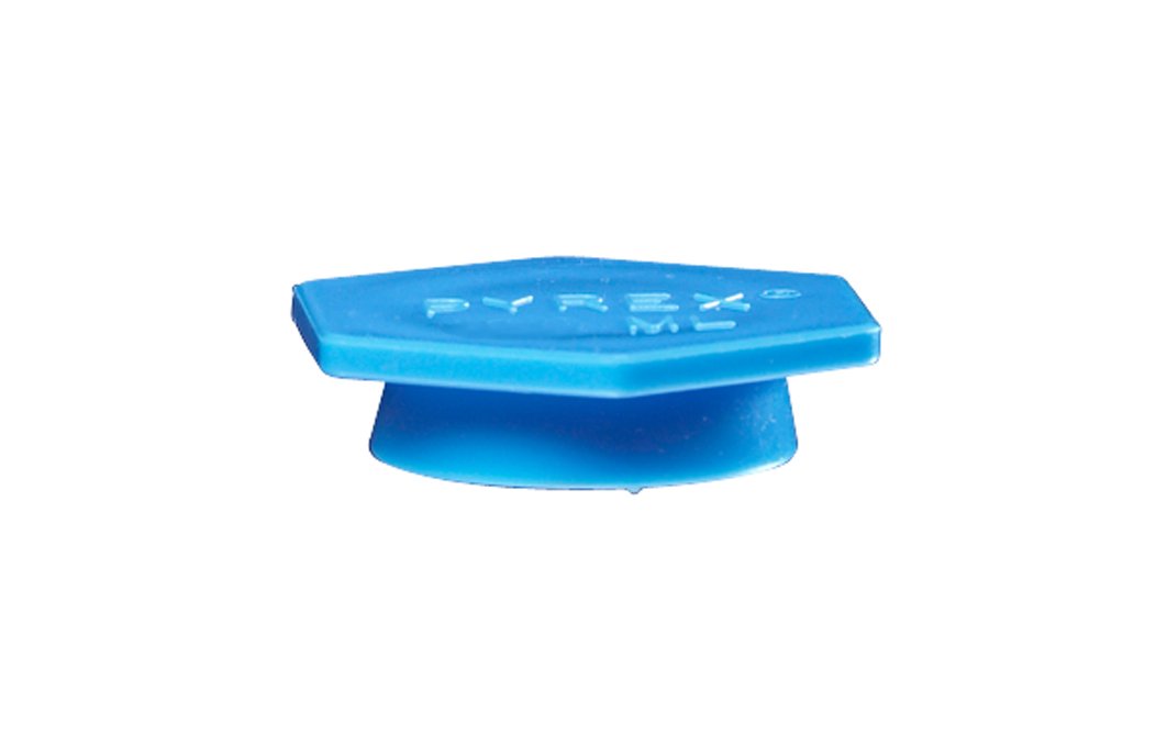 Corning Pyrex High Density Polyethylene Blue Snap Cap, No.1000 (Case of 6)