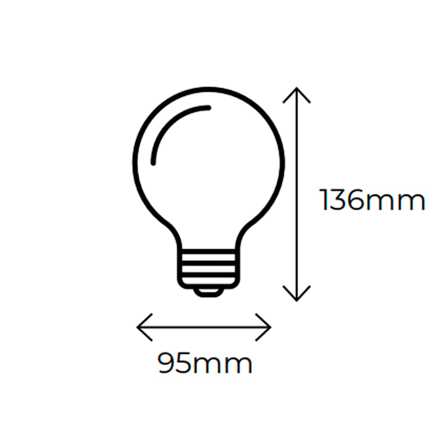 LAES żarówka LED Smart E27, 13 W, wielokolorowa, 95 x 113 mm