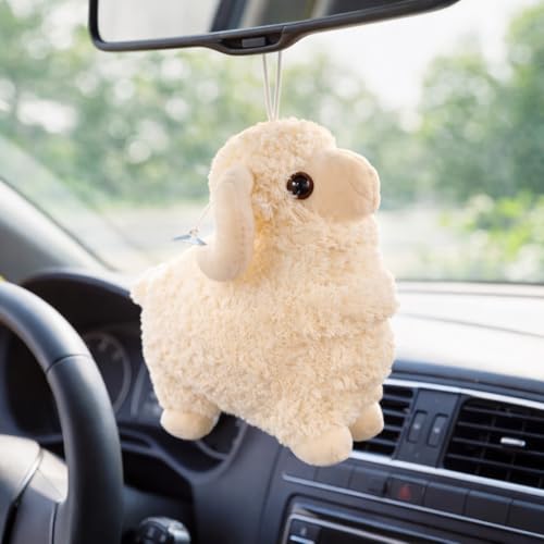 Image of Soft Sheep Plush Toy for Kids | Cute Fluffy Lamb Stuffed Animal for Boys & Girls | Super Soft Hug Toy for Bedroom, Sofa & Gifting | Cream Color