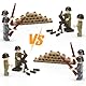 QMLING Waffen Militär Set für Figuren, 30 Mini Soldaten Figuren Spielzeug, Ww2 Armee Waffen Spielzeug Set, Ww2 Military Kit für Kinder Geschenke