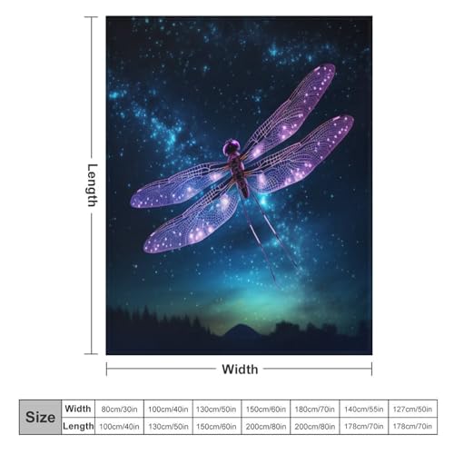 Plaid canapé couverture polaire dragonfly douce couverture lit - 6