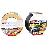 tesa TE05672-00000-11 Cinta Doble Cara Extra Fuerte + Extra Power Universal, Reforzar o Sellar