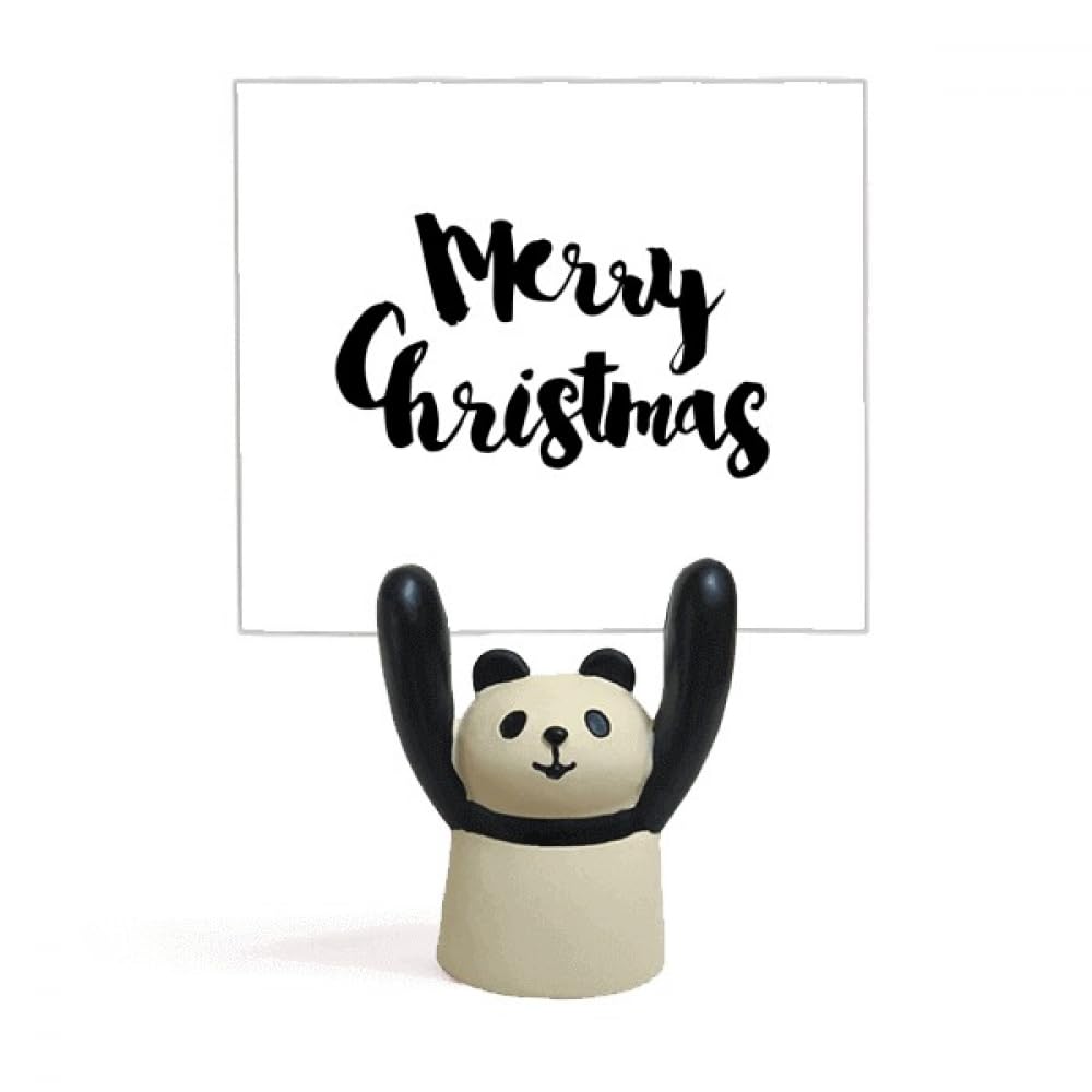 Porte-mémo Panda décoration de Noël support de notes Merry Christmas - 4