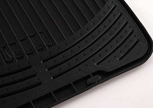 BMW All Weather Rear Rubber Floor Mats 323 325 328 330 Sedan & Wagon (1999-2005), Coupe (2000-2006) - Black