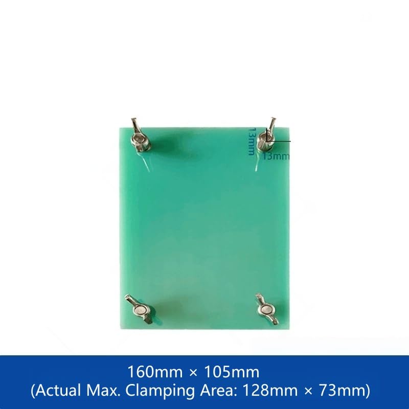 Accesorio de prueba de celda de bolsa con molde de sujeción de presurización 1 pieza | Tuercas de acero inoxidable, tornillos guía de acero for resortes for pruebas de presión repetibles(160x105mm)