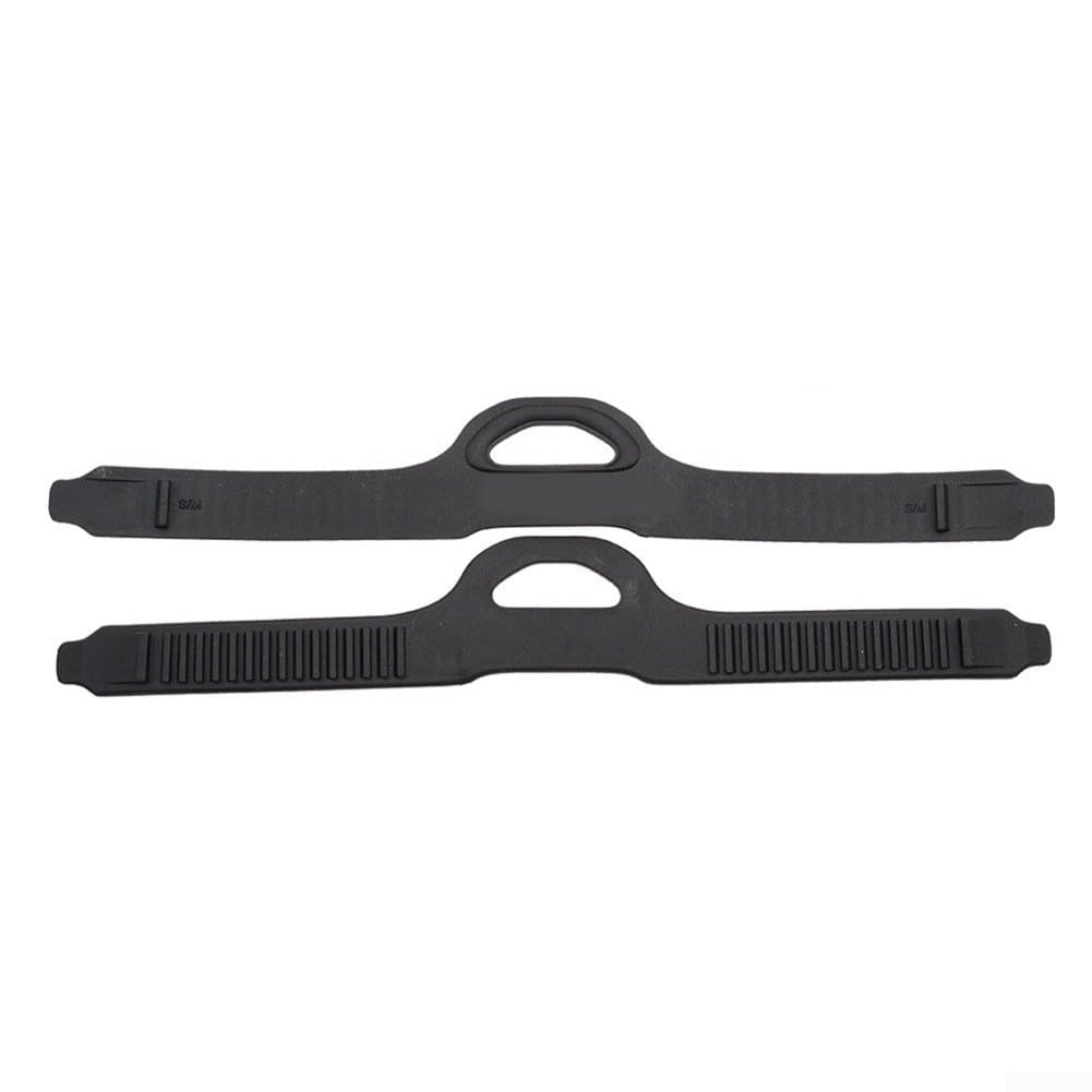 Quick Release Diving Fin Strap with Adjustable Buckles, 1 Pair TPR Rubber Replacement Harness for Scuba and Snorkeling Flippers, Soft Anti-Slip Comfort Fit Black(S/M code)